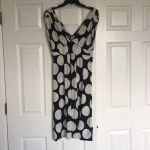 Black and white polka dot dress